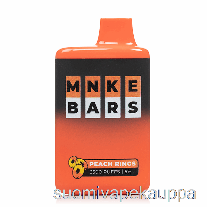 Vape Box Mnke Bars 6500 Kertakäyttöistä Persikkasormusta